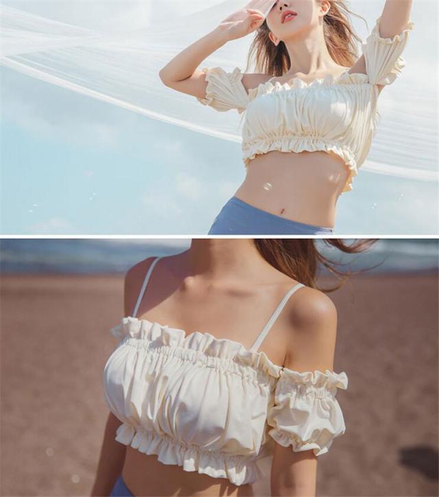 MA✽RS♡定番♡盛りブラパット入り♡水着♡セパレートビキニ♡ブラック×ピンク 黒 ビキニ 水着 レディース ブラック 2点セット 無地 スイム