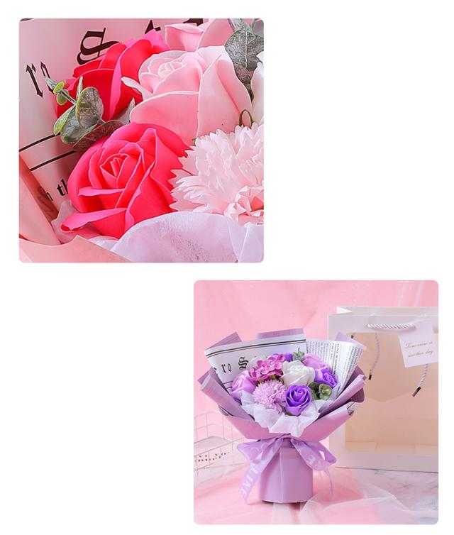 バラ バラの花束 装飾 人工フラワー 造花 バレンタイン 母の日 誕生日