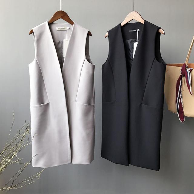 ジレ ベスト レディース ロング丈 春夏 トップス ロングコート