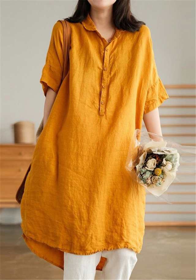 セザンヌ 限定コラボ 綿麻混紡 ロングシャツ ミニ ワンピース 楽天市場】【25％OFFクーポン】コットンリネン ワンピース