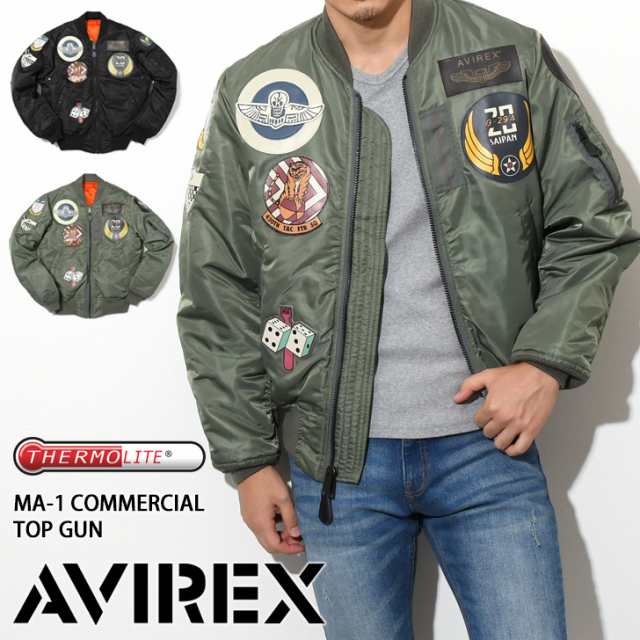 新作 AVIREX アビレックス MA-1 COMMERCIAL TOP GUN エム