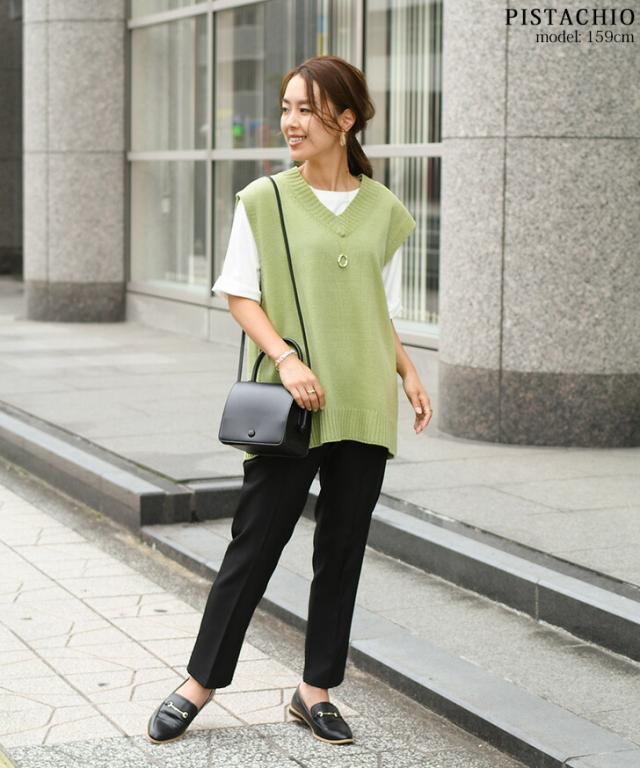 新作 選べる11色 オーバーサイズニットベスト レディース トップス 韓国 スクール 春 秋 冬 韓国ファッション ゆったり 大きめ 大きいサの通販はau Pay マーケット Real Style