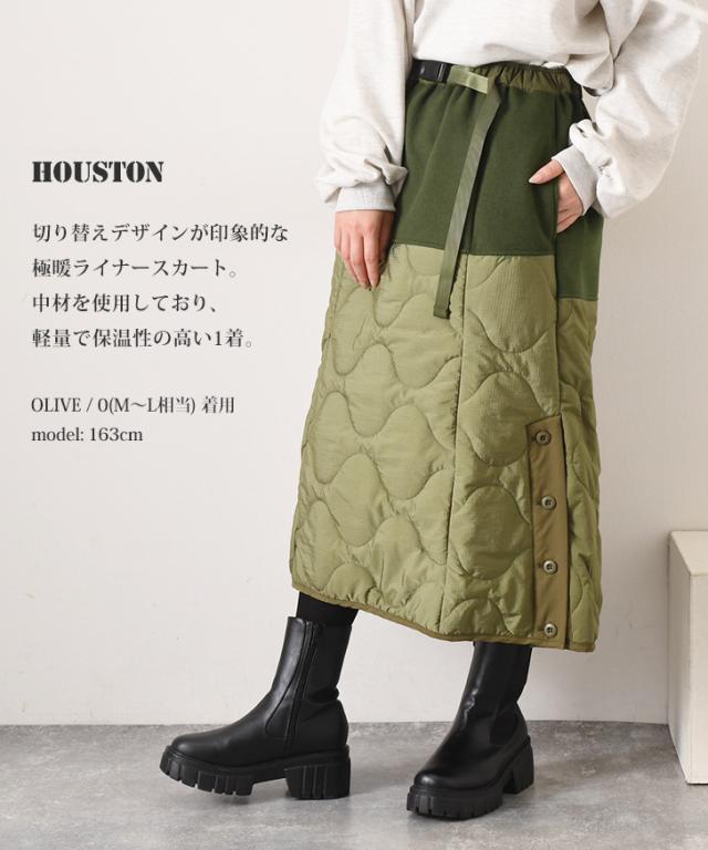 新作 HOUSTON ヒューストン リメイク ライナー スカート レディース