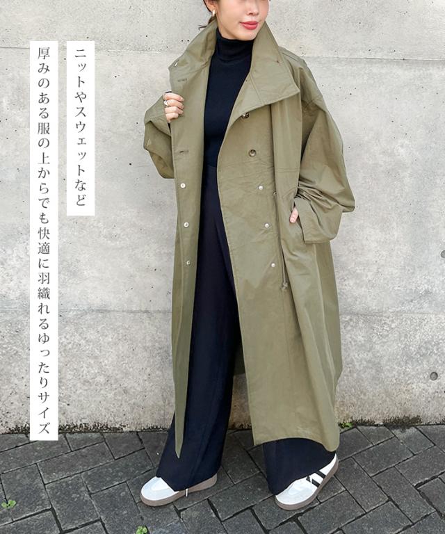 新作 ウエストマークウェザークロスミリタリースタンドカラーオーバーコート レディース モッズコート アウター 秋 冬 大きいサイズ ロング丈 ロングコート ミリタリーコート ゆったり 大きめ おしゃれ 防寒 上着 新作 ウエストマークウェザークロスミリタリースタンドカラーオーバー