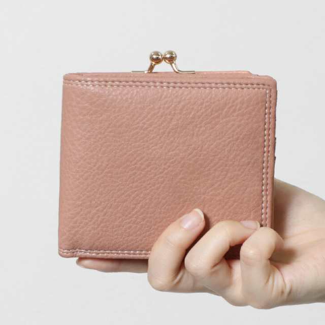 新作 がま口 二つ折り 財布 レディース コンパクト 小さい財布 ミニ