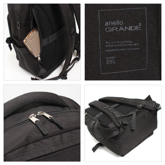 新作 anello GRANDE アネログランデ BUDDY 多機能 リュック 35L GTM0871 メンズ レディース リュックサック バックパック 大きめ 大容量 撥水 軽量 通勤 通学 b4 a4 PC 収納_9
