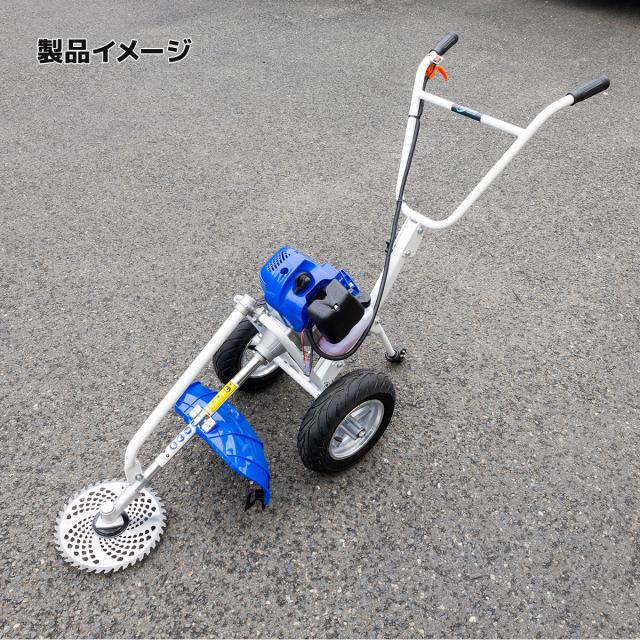 エンジン式芝刈り機 草刈機 草刈刃 手押し式芝刈機 52cc チップソー ナイロンカッター 2ストローク 飛散保護カバー付 草剪定 芝 広範囲の草刈も楽々 刈払機の通販は
