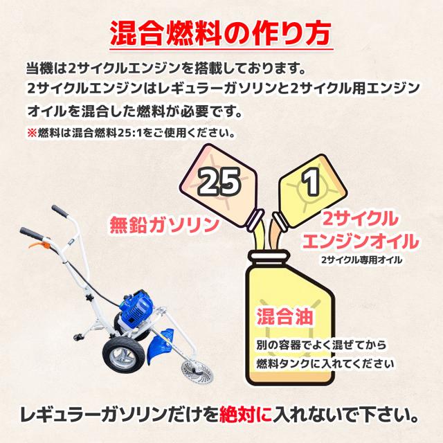 エンジン式芝刈り機 草刈機 草刈刃 手押し式芝刈機 52cc チップソー ナイロンカッター 2ストローク 飛散保護カバー付 草剪定 芝 広範囲の草刈も楽々 刈払機の通販は