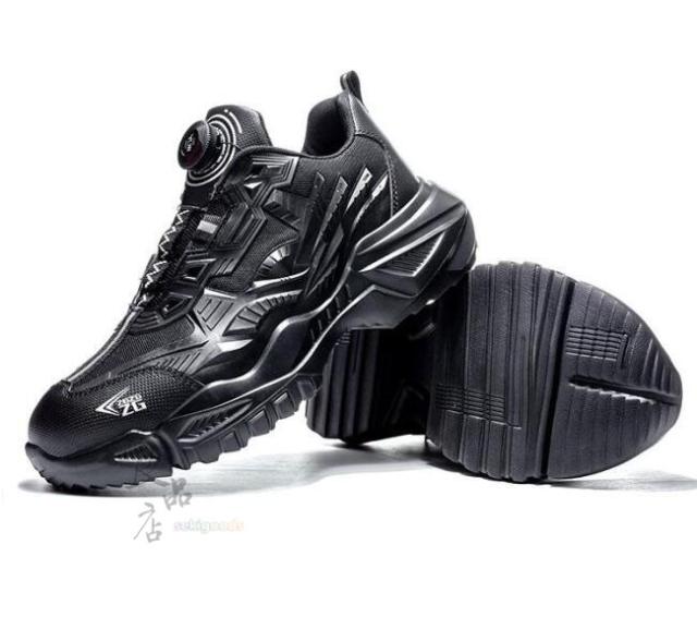 紐なし 安全靴 おしゃれ メンズ レディース 女性用 ハイカット