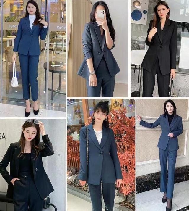 スーツセット レディース パンツ スーツ 黒 セットアップ フォーマル ママ 服 洗える ビジネススーツ 通勤 ゆったり おしゃれ 入学式 卒業式 面接_6