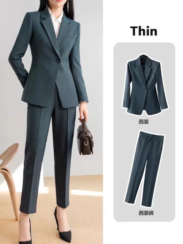 スーツセット レディース パンツ スーツ 黒 セットアップ フォーマル ママ 服 洗える ビジネススーツ 通勤 ゆったり おしゃれ 入学式 卒業式 面接_3