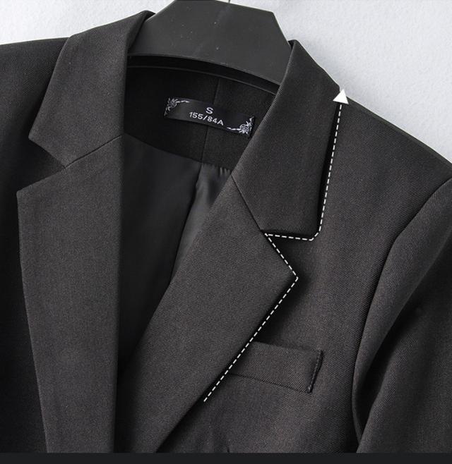 スーツセット レディース パンツ スーツ 黒 セットアップ フォーマル ママ 服 洗える ビジネススーツ 通勤 ゆったり おしゃれ 入学式 卒業式 面接_12