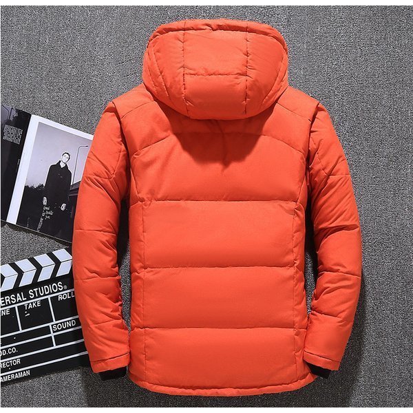 ダウンジャケット メンズ ダウンコート 軽い 黒 フード付き ライトダウン コート 大きいサイズ 軽量 ハイネック 防寒 冬 秋 暖かい