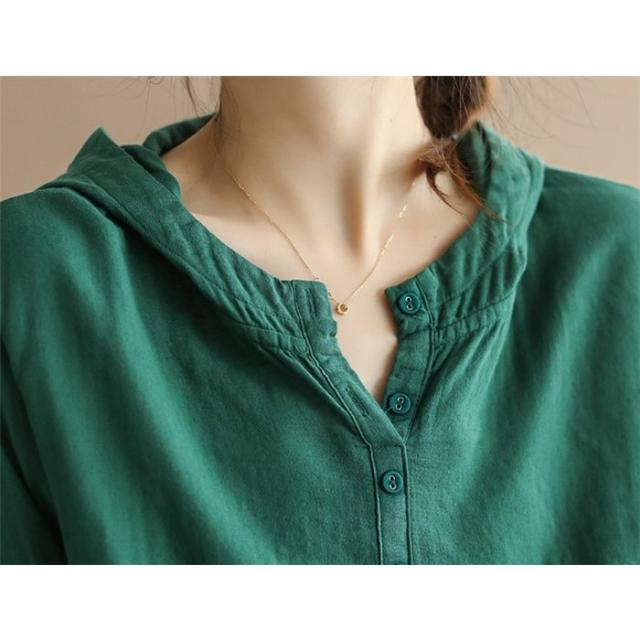 ブラウス パーカー Tシャツ レディース 長袖 シャツブラウス 春