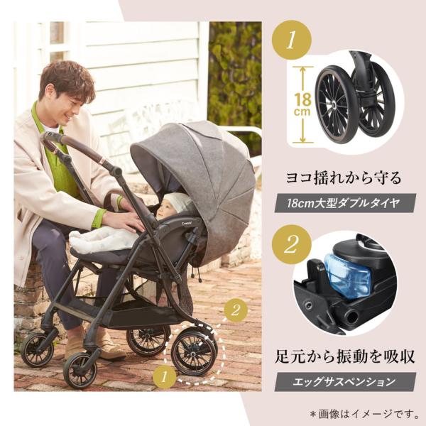 ベビーカー コンビ Ａ型 a型 ホワイトレーベル スゴカルSwitch エッグショック AS