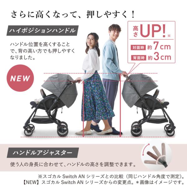 ベビーカー コンビ Ａ型 a型 ホワイトレーベル スゴカルSwitch エッグショック AS
