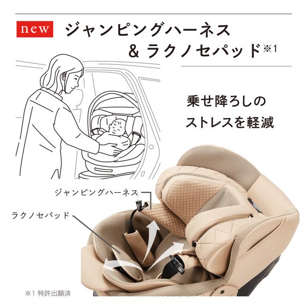 チャイルドシート カーメイト エールベベ ISOFIX対応 クルットR ザ・ファースト2 AILEBEBE CARMATE トリプル保証_4