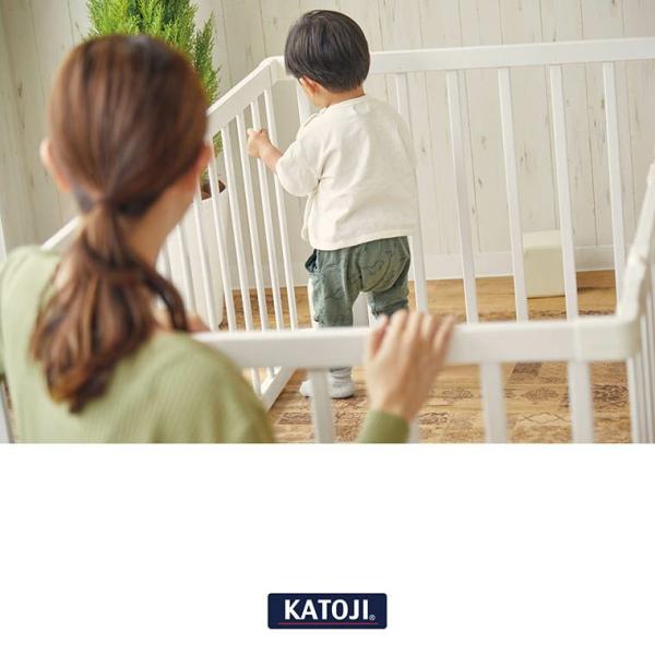 カトージ 木製ベビーサークル扉付 カトージ 木製ベビーサークル