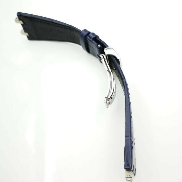 ピゲロイヤルオーク15400等　互換　本革レザーベルト　27mm ブルー ピゲロイヤルオーク15400等 互換 本革レザーベルト 27mm ブルー