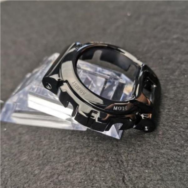 G-SHOCK DW6900用ステンレス ケースベルトセット メタリックブラック G-SHOCKカスタム用 互換品 316Lステンレス ケースベルトセット