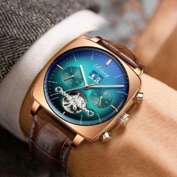 AILANG メンズ腕時計 機械式自動巻 スクエア トゥールビヨン ビジネス フォーマル 1年保証の通販はau PAY マーケット - STRAP24  | au PAY マーケット－通販サイト