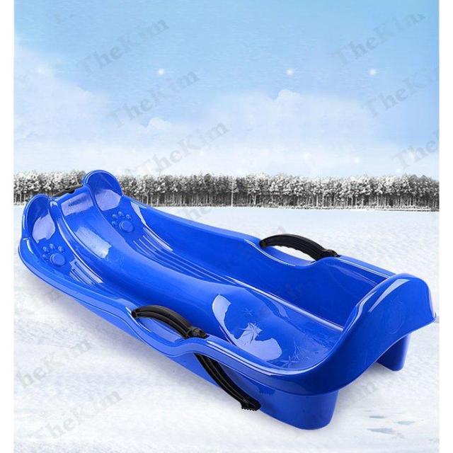 子供 雪遊び 雪ソリ ブレーキ付き スキー スキーボード スノーキックボード そり キッズ ジュニア用 親子ゲーム クリスマス 100cm_4