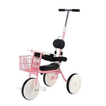 三輪車 乗用玩具 手押し棒 3in1 おしゃれ 乗り物 おもちゃ キッズ コントロールバー付き 子供用三輪車 3輪 幼児 自転車 バイク ペダル付