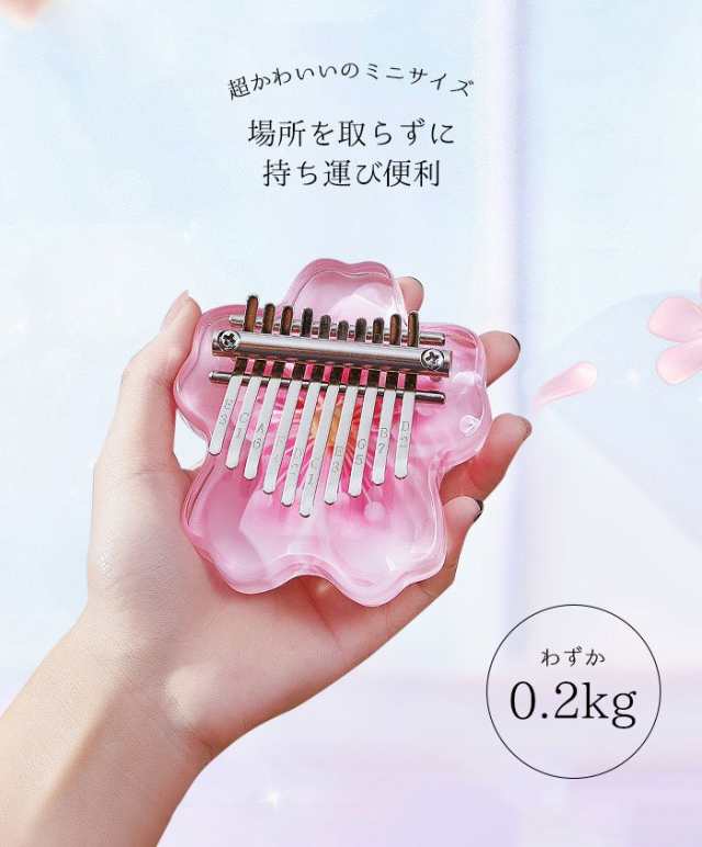 カリンバ 親指ピアノ 楽器 初心者 セット 10キー ミニサイズ カリンバ 親指ピアノ 楽器 初心者 セット 10キー ミニサイズ
