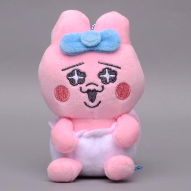 おぱんちゅうさぎ ぬいぐるみポーチ、マスコットセット 6個セット ぱんちゅうさぎ グッズ ポーチ キーホルダー