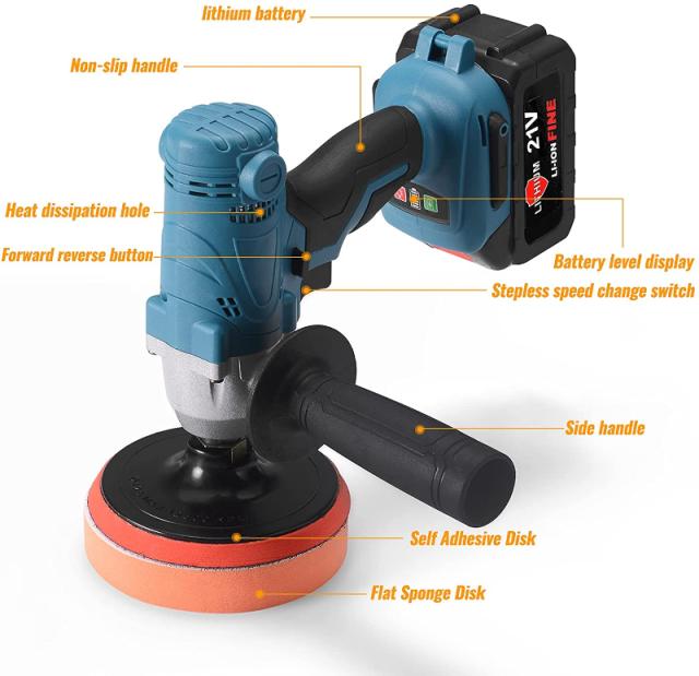 当日発送 電動ポリッシャー 電動ドリルドライバー 2in1 フラット