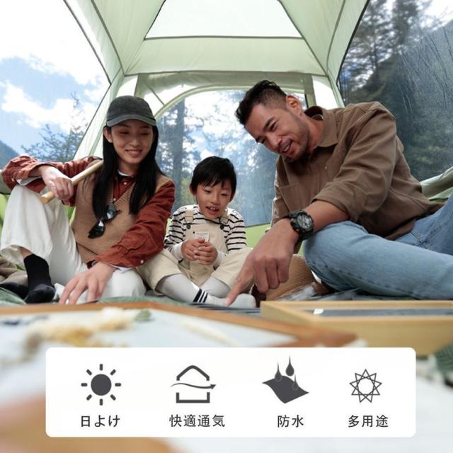 ワンタッチテント 3-4人用 アウトドア キャンプ テント ビーチテント ドーム型テント キャンピングテント 防風防水 uvカット_1