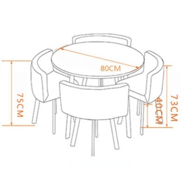 高品質 ダイニングテーブルセット デスクチェアセット カフェ食卓テーブル スペース節約 多色選択可能 業務家庭兼用_6