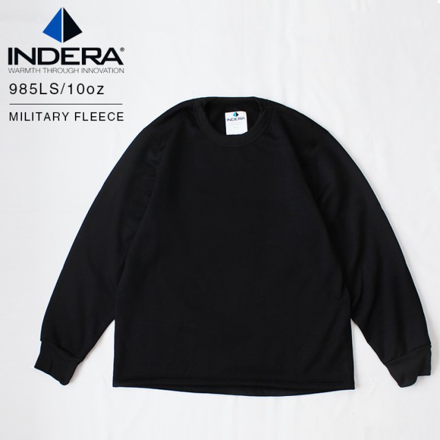 【im-985】 INDERA MILLS インデラミルズ MILITARY FLEECE ミリタリーフリース クルーネック 985LS ミリタリー トップス インナー 肌着 フリース 裏起毛の通販は 6,050円