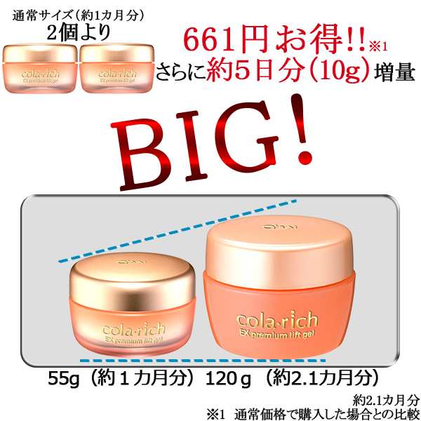 コラリッチEX 55g ５個セット - フェイスジェル・ゲル