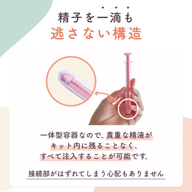 シリンジ法 キット meeta ミータ (20回分 透明 日本製 医師監修) 家庭用 タイミング法 精子 妊活 妊娠 活動 不妊 ※ホルダーは予告なく変更される場合がございます_4