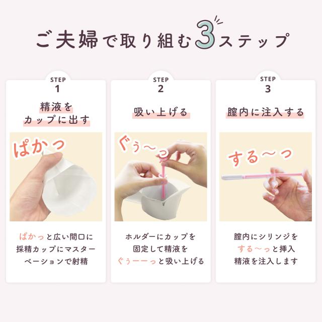 シリンジ法 キット meeta ミータ (20回分 透明 日本製 医師監修) 家庭用 タイミング法 精子 妊活 妊娠 活動 不妊 ※ホルダーは予告なく変更される場合がございます_6