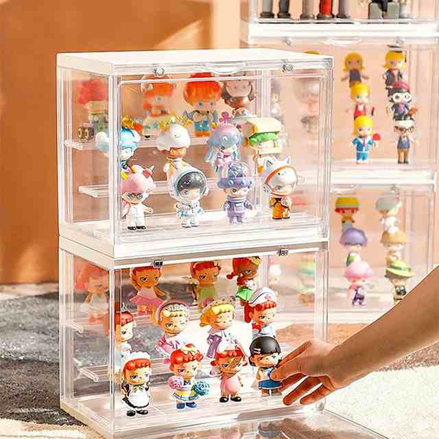 フィギュアケース コレクションケース アクリルケース 大型 ディスプレイケース アクリル 透明 取り外し可能 防塵 人形ケース フィギュア ケース  クリーニングセット付き