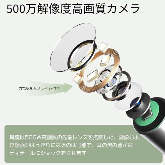 耳かき カメラ 最新型 みみかき 耳掃除 スコープ 300万画素 みみかき