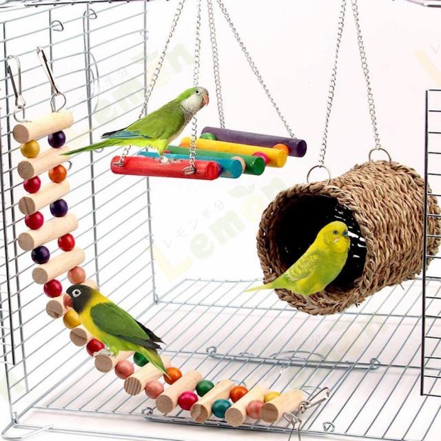 インコおもちゃ　鳥おもちゃ　少し長めのガジガジおもちゃ　バードトイ 鳥おもちゃ バードトイ 鳥の遊び場 吊下げタイプ 玩具 インコおもちゃ