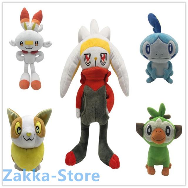 ぬいぐるみ ポケモン サルノリ ネギガナイト ヒバニー ワンパチ アニメ