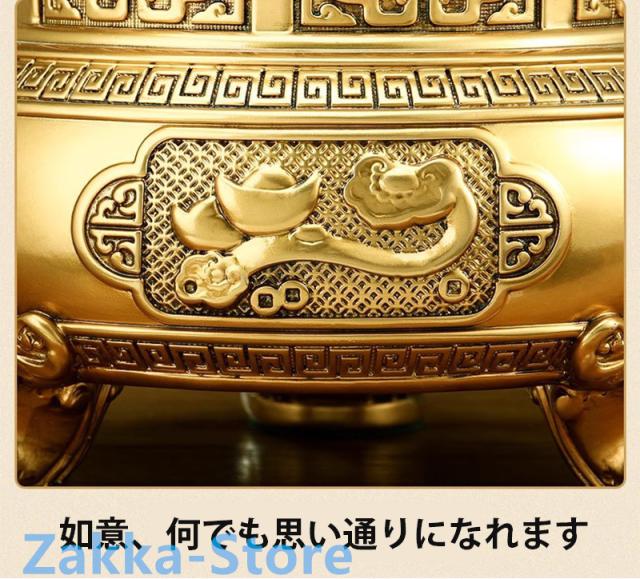 九転乾坤鼎置物 小号/中号 高級樹脂置物 龍の置物 360°回転可能 金運 時來運? 吉祥 立像 置物 風水グッズ 卓上置物 オブジェ プレゼント 贈り物 開店祝い 経営 商売繁盛_10