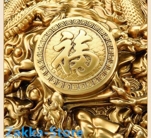 九転乾坤鼎置物 小号/中号 高級樹脂置物 龍の置物 360°回転可能 金運 時來運? 吉祥 立像 置物 風水グッズ 卓上置物 オブジェ プレゼント 贈り物 開店祝い 経営 商売繁盛_11