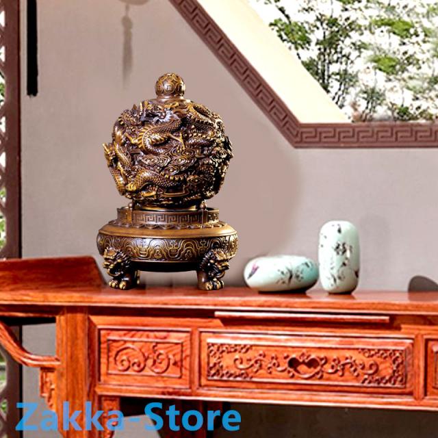 九転乾坤鼎置物 高級樹脂置物 龍の置物 金運 時來運着 大号 46x46x69cm吉祥 立像 置物 風水グッズ 卓上置物 オブジェ プレゼント 贈り物 開店祝い 経営 商売繁盛