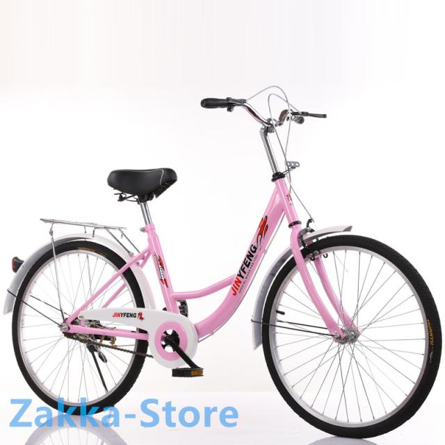 シティサイクル 24/26インチ 自転車 高炭素鋼フレーム カーボンスチールボディ 都市通勤 軽量・便利 エゴ 健康 快適 組立必要品_1