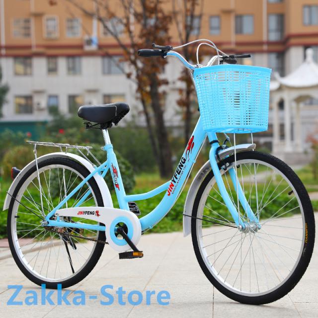 シティサイクル 24/26インチ 自転車 高炭素鋼フレーム カーボンスチールボディ 都市通勤 軽量・便利 エゴ 健康 快適 組立必要品_4