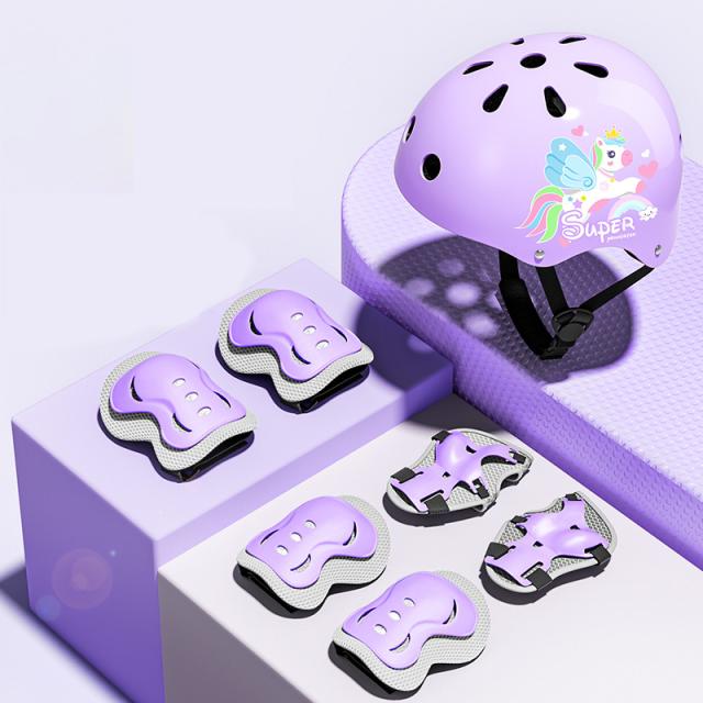 プロテクター ヘルメット キッズ 子供用 7点 セット おしゃれ 小学生