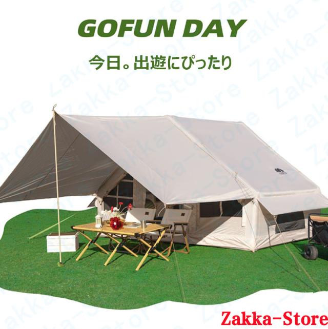 一体型エアテント 空気を入れるだけで 簡単設営 広々とした空間 四季