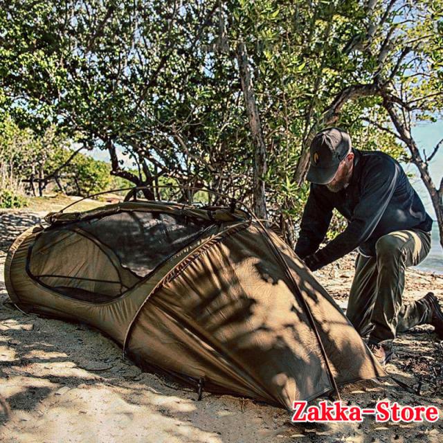 シングルテント ポータブル一人キャンプ 単兵用テント インナーテント+