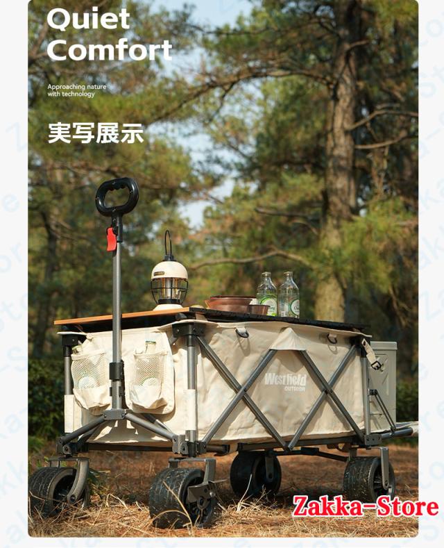 コンパクトダンプキャンプカート ダンプカート 耐荷重200kg キャンプカート 折り畳み式 大容量220L 省スペース 全地形対応 調整可能な伸縮ハンドル ポータブル 簡単設置 高品質 耐摩耗 宿泊 アウトドア キャンプ用品_12