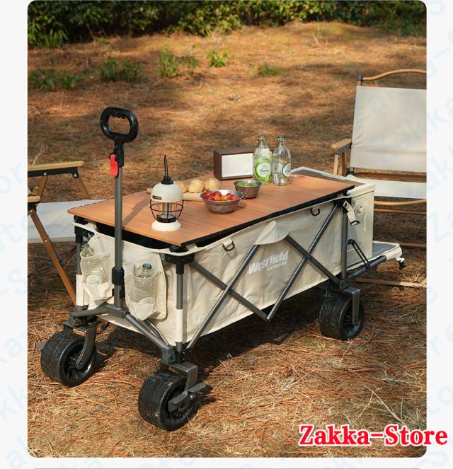 コンパクトダンプキャンプカート ダンプカート 耐荷重200kg キャンプカート 折り畳み式 大容量220L 省スペース 全地形対応 調整可能な伸縮ハンドル ポータブル 簡単設置 高品質 耐摩耗 宿泊 アウトドア キャンプ用品_13
